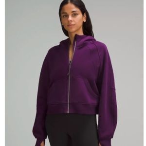 Scuba Oversized Full-Zip Hoodie Dramatic Magenta